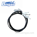 Spark ignition electrode flame sensor